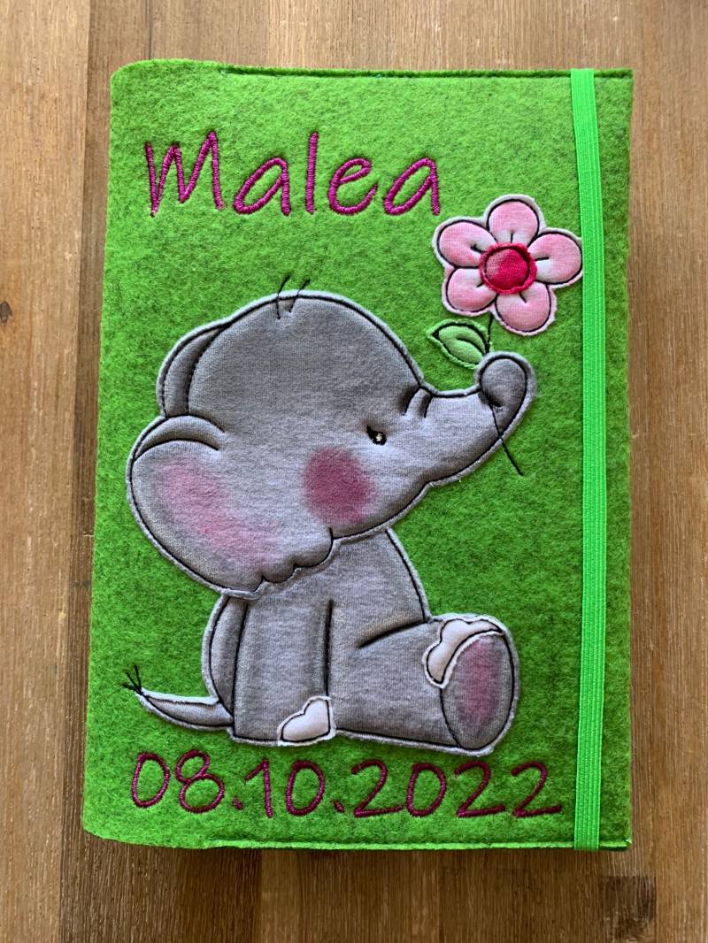 U-Hefthülle Aus Filz Mit Applikation, Personalisierbar U-Hefthülle Aus Filz Mit Applikation, Personalisierbar von SanisBunterLaden