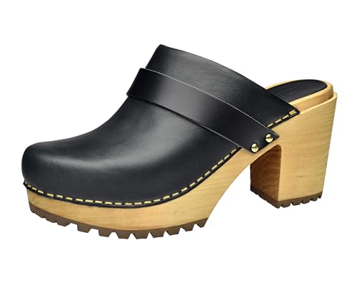 Obermaterial aus Leder, Bezug aus Taco-Leder, 8 cm, Schwarz , 38 EU Obermaterial aus Leder, Bezug aus Taco-Leder, 8 cm, Schwarz , 38 EU von Sanita