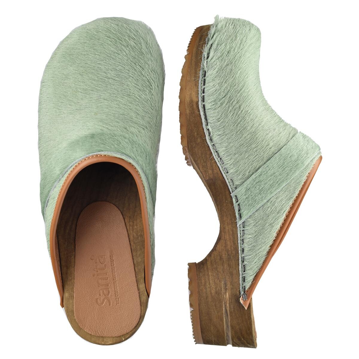 Sanita Caroline Clogs W Grün, Größe: 36, Damen, Holzclogs von Sanita