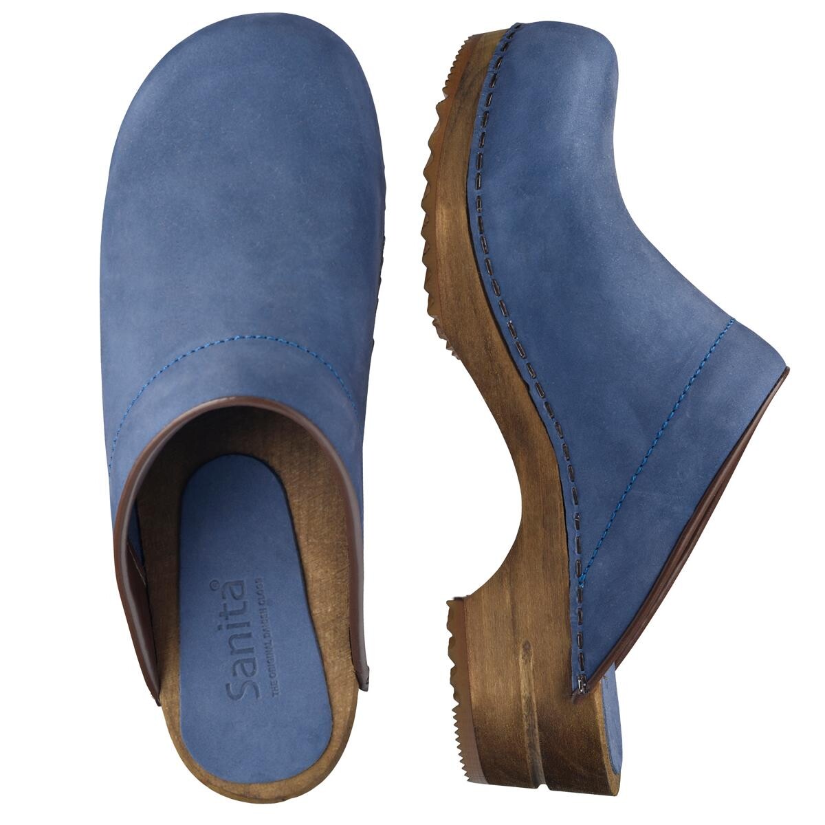 Sanita Chrissy Clogs W Blau, Größe: 36, Damen, Holzclogs von Sanita