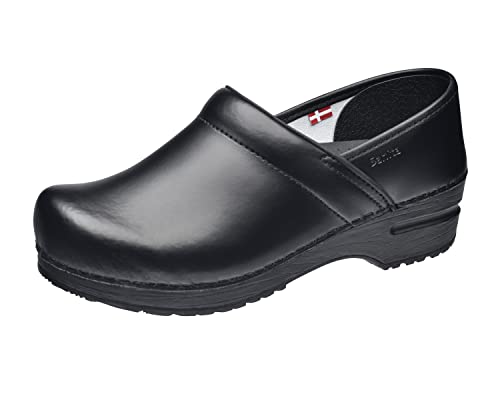 Sanita | Professional geschlossener Clog, PU Leder | Original handgemacht für Männer | Anatomisch geformtes Fußbett mit weichem Schaum | Schwarz | 47 EU Sanita | Professional geschlossener Clog, PU Leder | Original handgemacht für Männer | Anatomisch geformtes Fußbett mit weichem Schaum | Schwarz | 47 EU von Sanita
