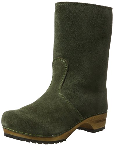 Sanita Damen Charlotta Boot Schlupfstiefel, Grün (Olive/Moos) von Sanita