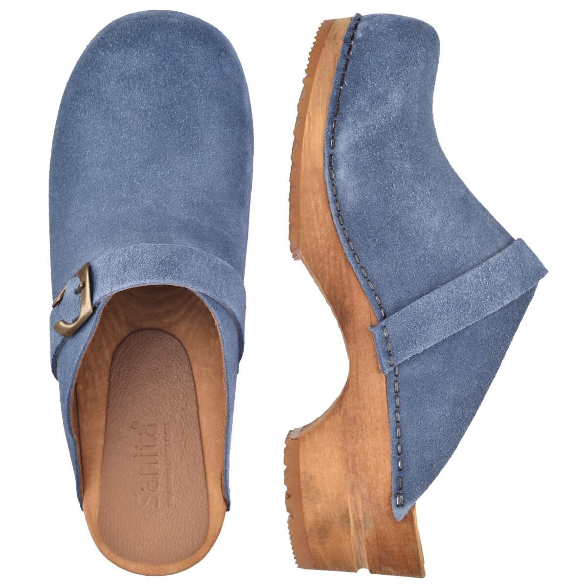 Sanita Hedi Clogs Blau, Größe: 36, Damen, Holzclogs von Sanita