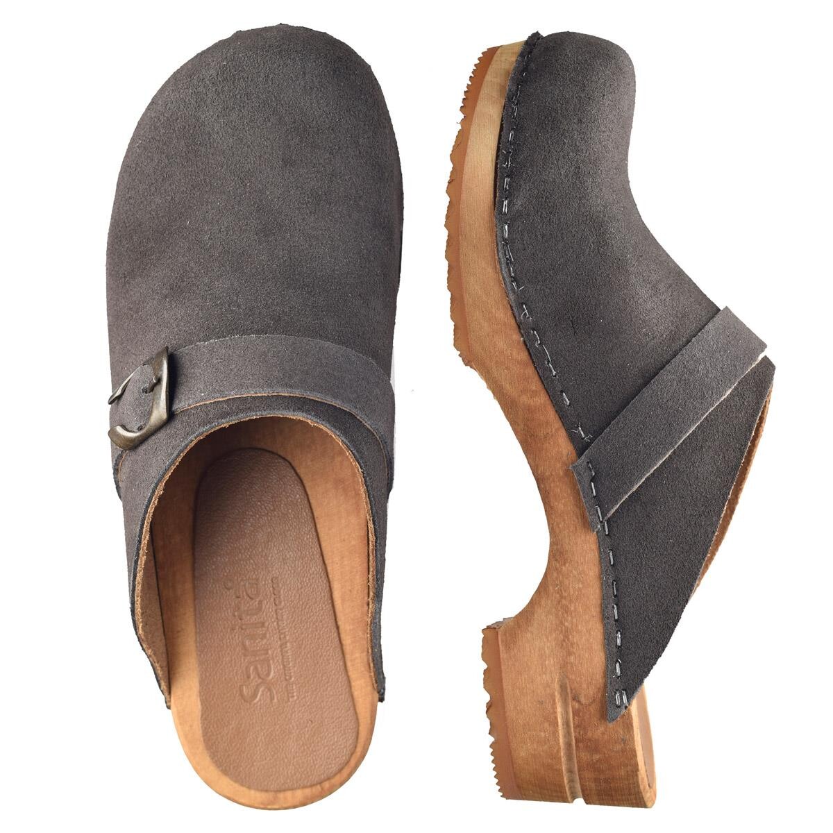 Sanita Hedi Clogs Grau, Größe: 36, Damen, Holzclogs von Sanita