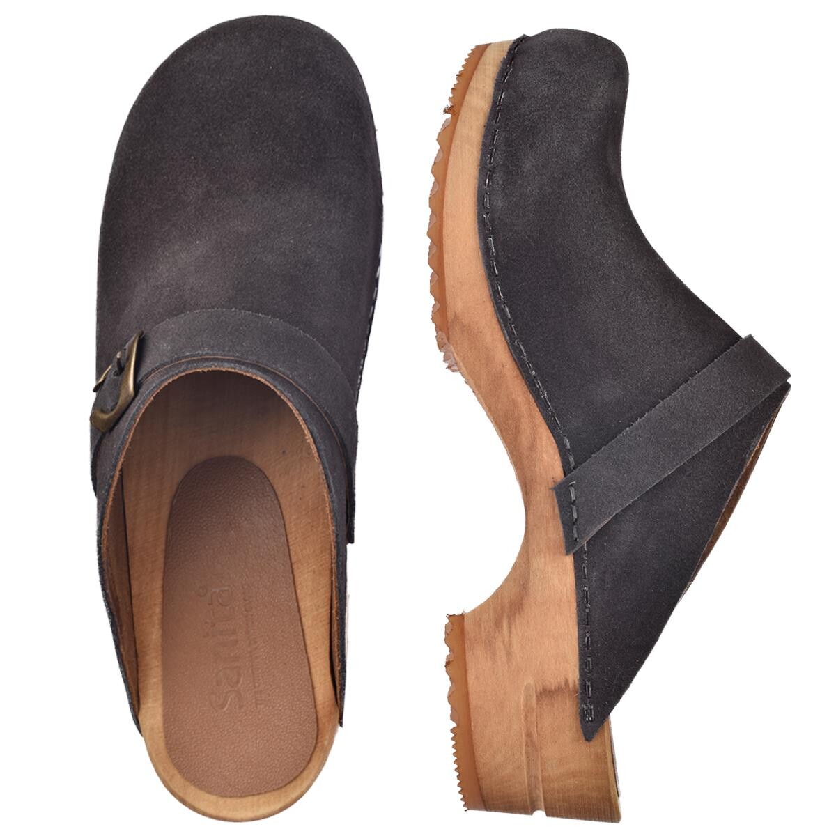 Sanita Hedi Clogs Grau, Größe: 38, Damen, Holzclogs von Sanita