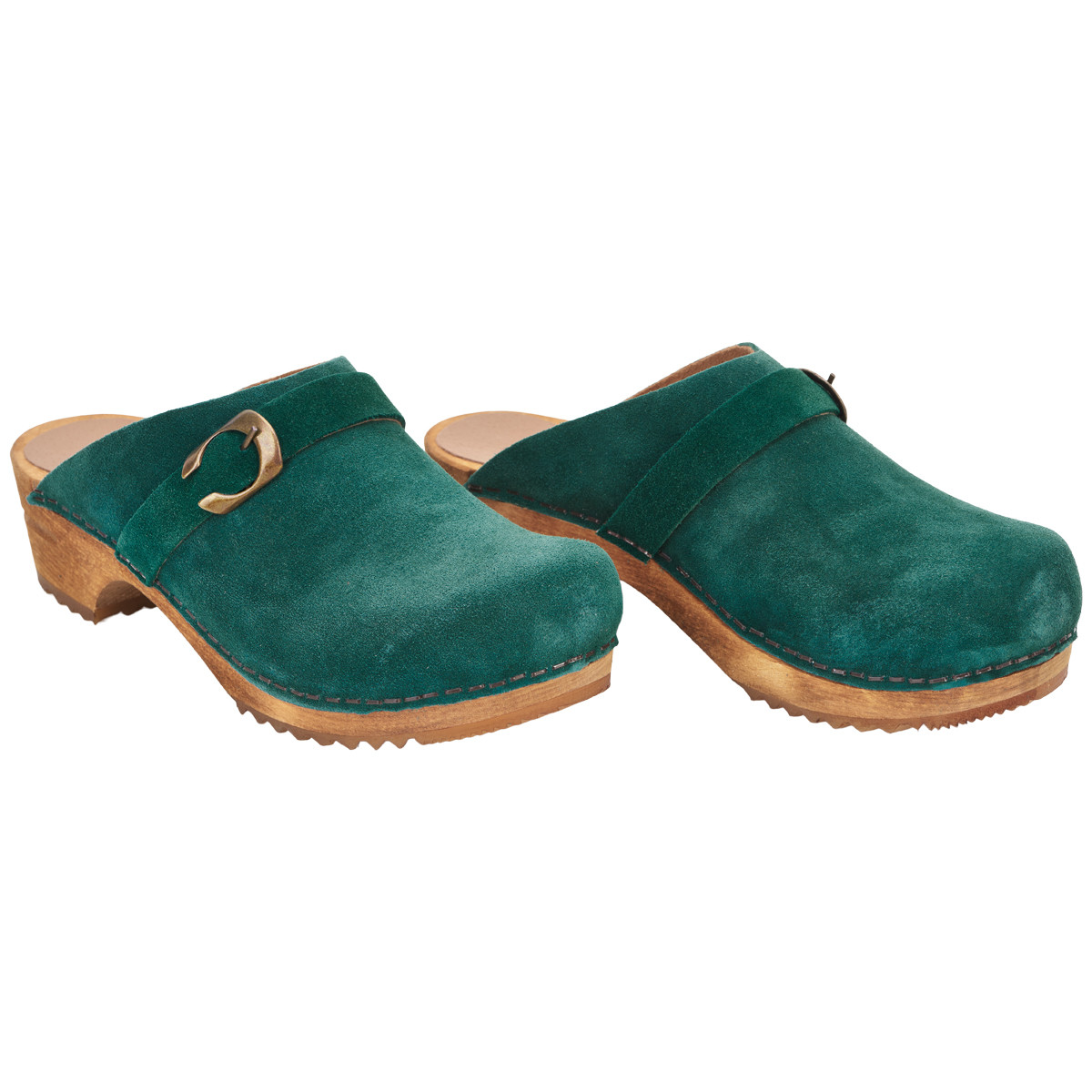 Sanita Hedi Clogs Grün, Größe: 42, Damen, Holzclogs von Sanita