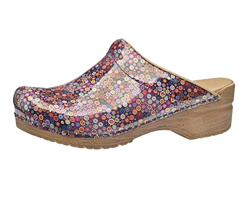 Sanita | Illo Offener Clog, Lackleder | Original handgemachte, Flexible Leder Clogs für Damen | Anatomisch geformtes Fußbett mit weichem Schaum | Orange | 39 EU Sanita | Illo Offener Clog, Lackleder | Original handgemachte, Flexible Leder Clogs für Damen | Anatomisch geformtes Fußbett mit weichem Schaum | Orange | 39 EU von Sanita