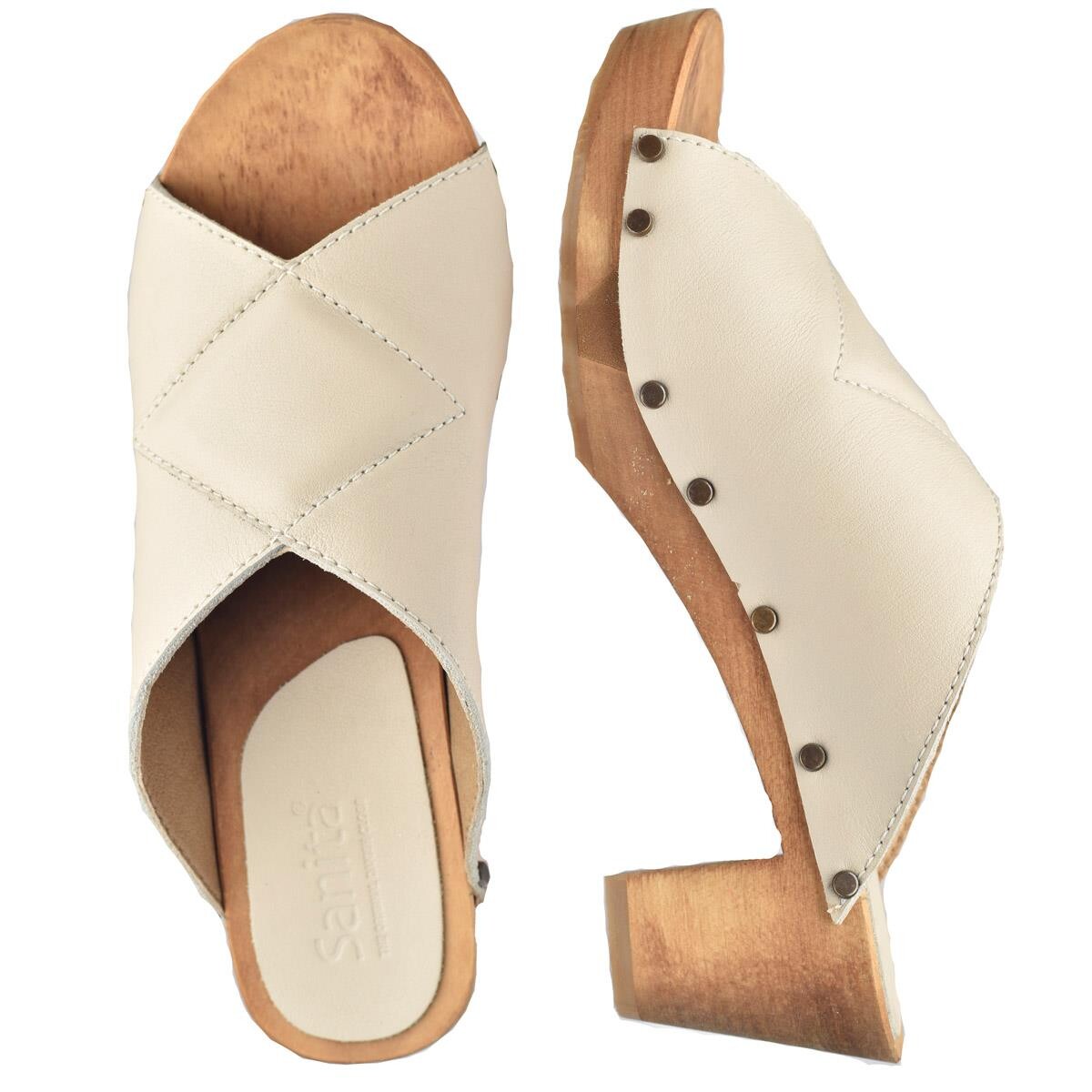 Sanita Kelo Flex Sandal Creme, Größe: 37, Damen von Sanita