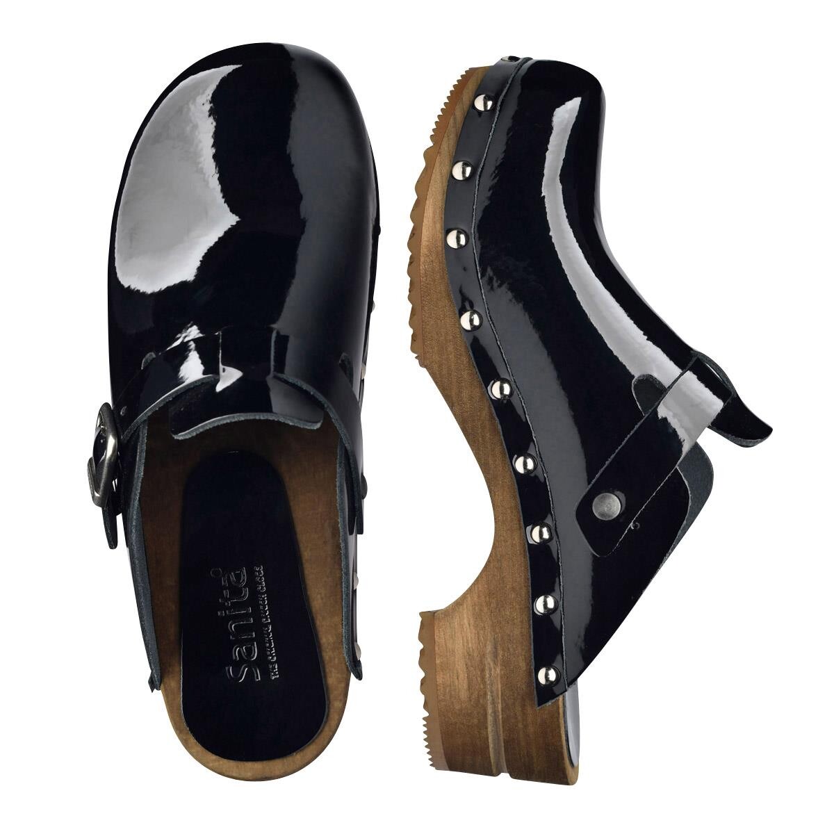 Sanita Krisla Clogs Schwarz, Größe: 36, Damen, Holzclogs von Sanita