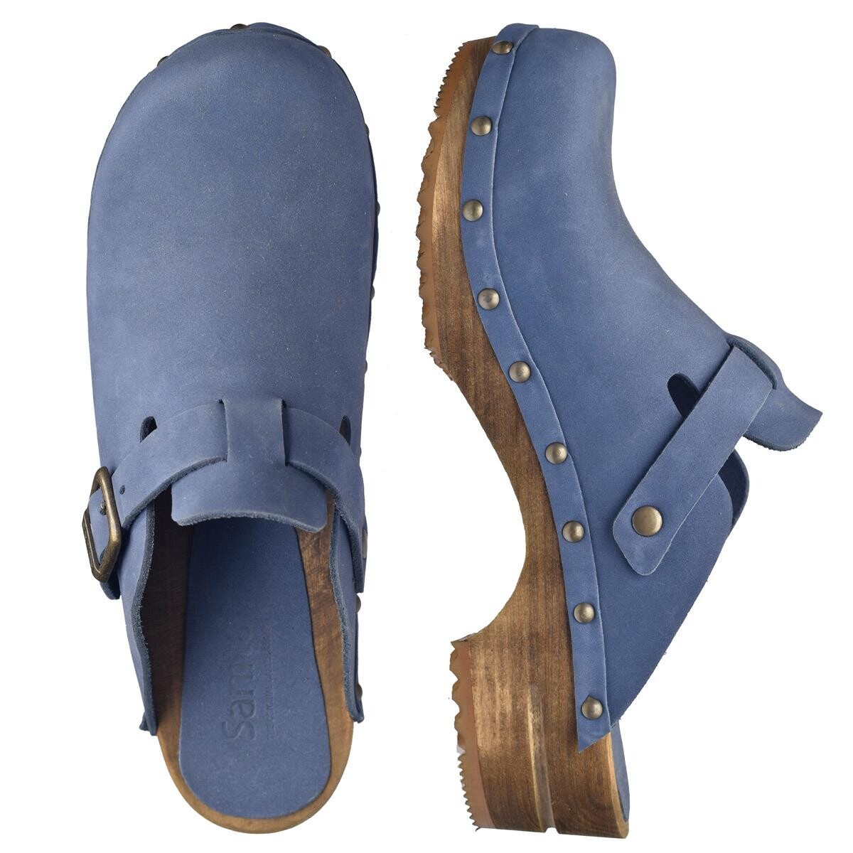 Sanita Kristel Clogs W Blau, Größe: 38, Damen, Holzclogs von Sanita