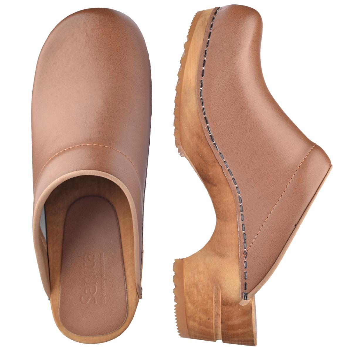 Sanita Lars Clogs M Braun, Größe: 40, Mann, Holzclogs von Sanita