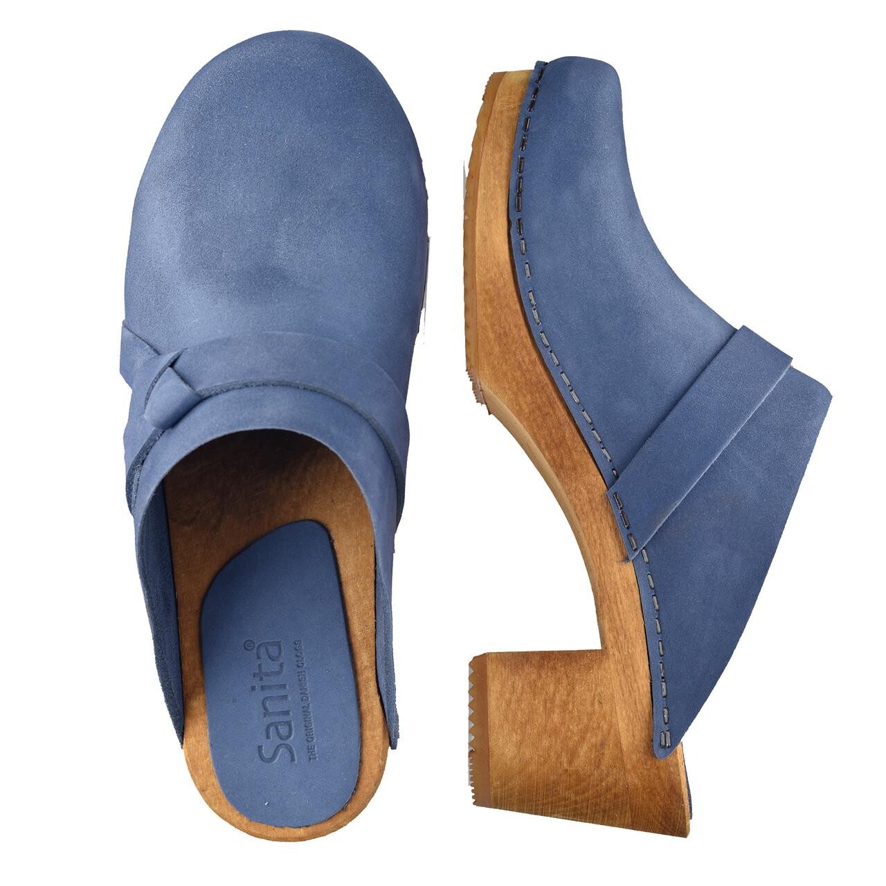 Sanita Manuella Clogs Blau, Größe: 36, Damen, Holzclogs von Sanita