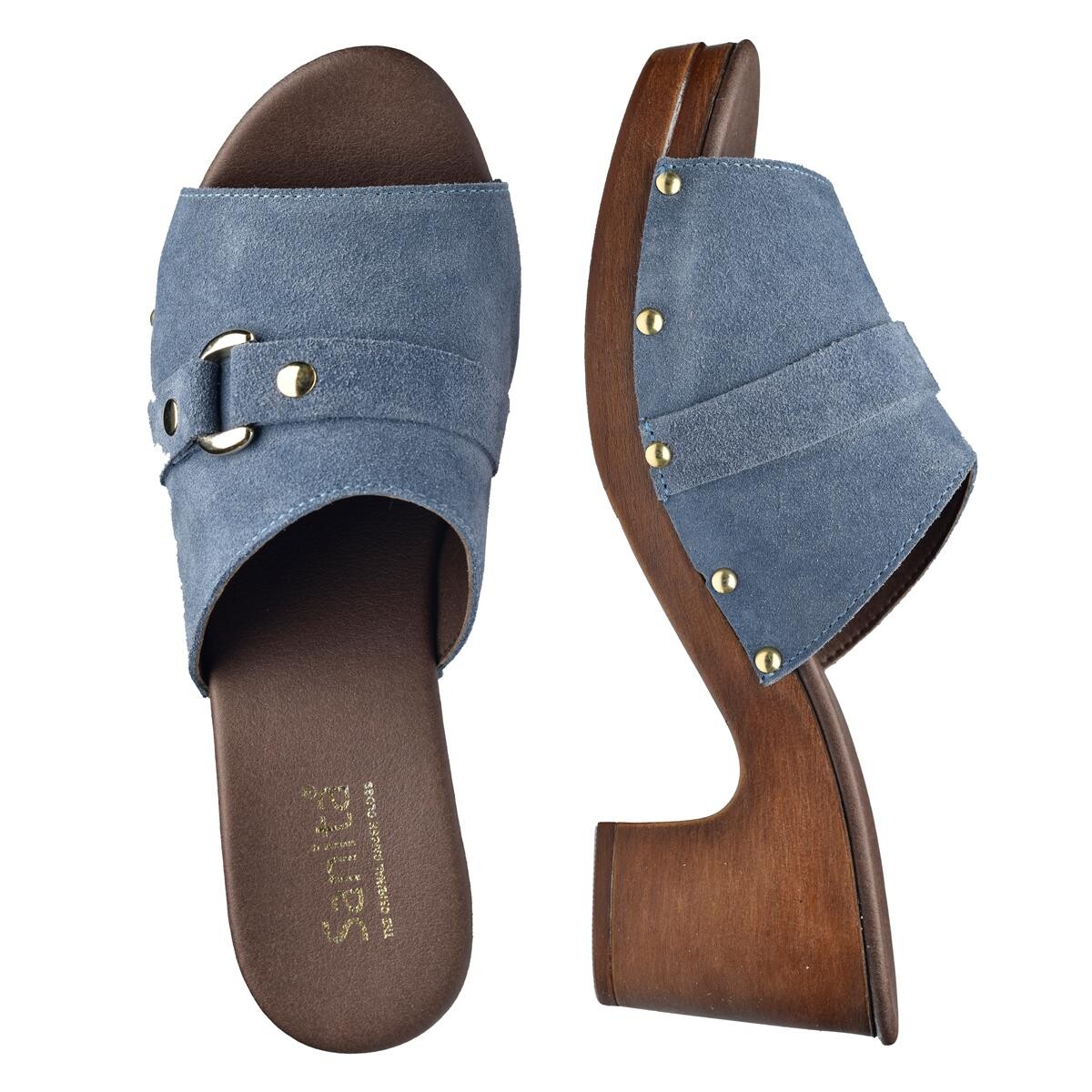 Sanita Non Wood Seia Sandal Blau, Größe: 36, Damen von Sanita