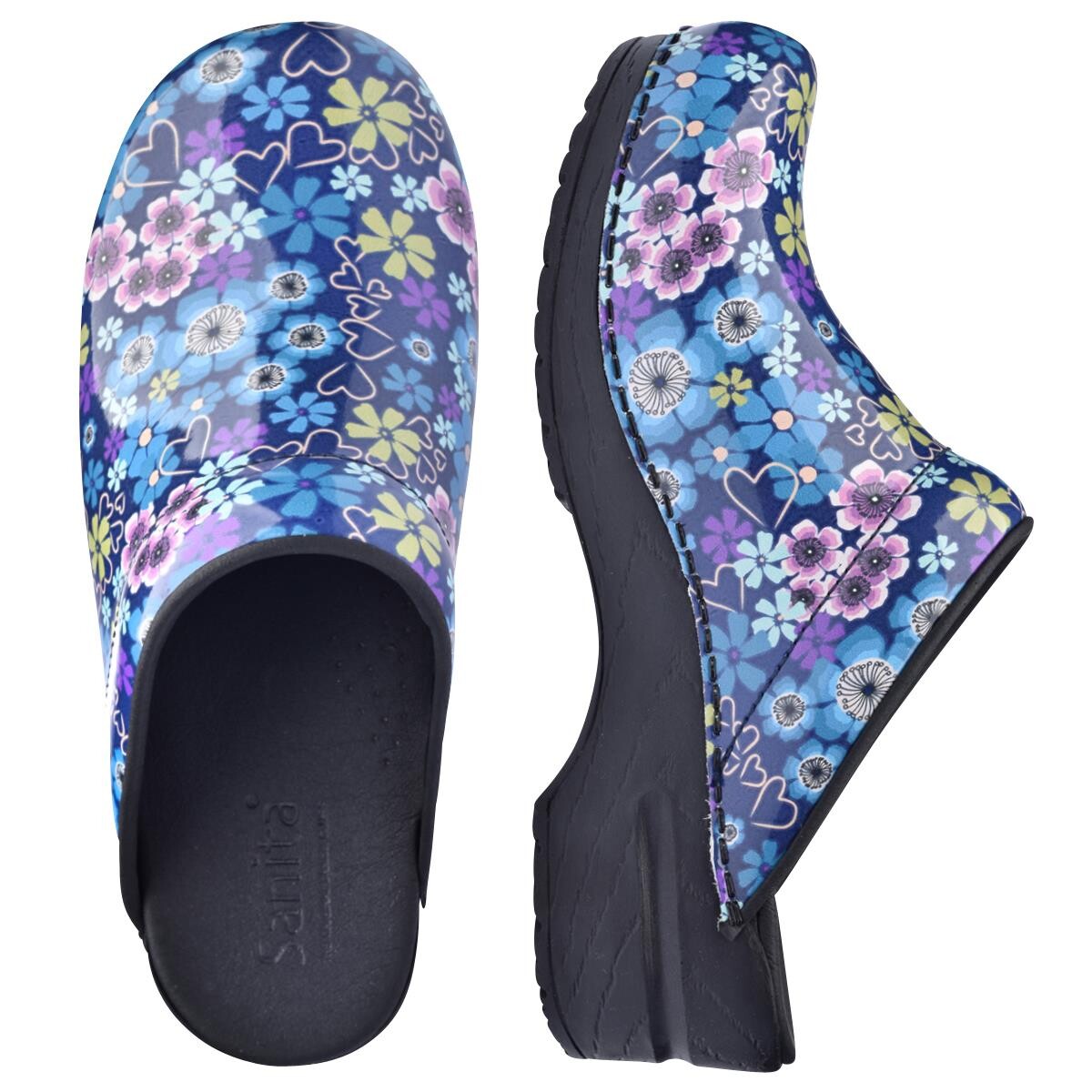 Sanita Original Isalena Clogs Blau, Größe: 36, Holzclogs von Sanita