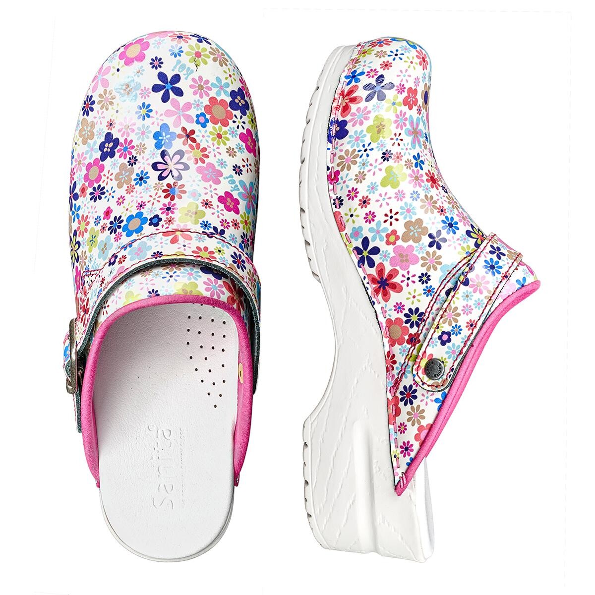 Sanita Original Little Flower Clogs Rosa, Größe: 43, Holzclogs Sanita Original Little Flower Clogs Rosa, Größe: 43, Holzclogs von Sanita