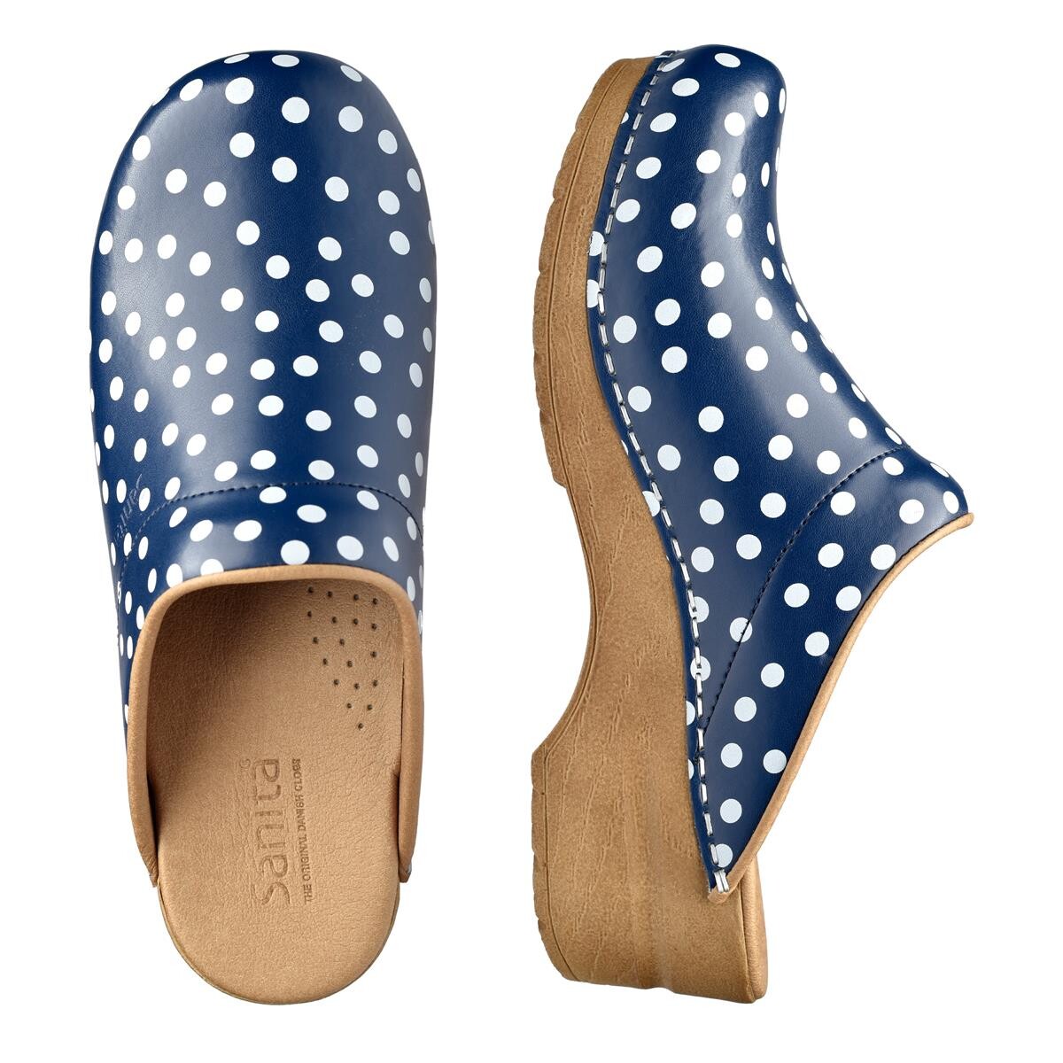 Sanita Original Sanne Clogs Blau, Größe: 37, Holzclogs von Sanita