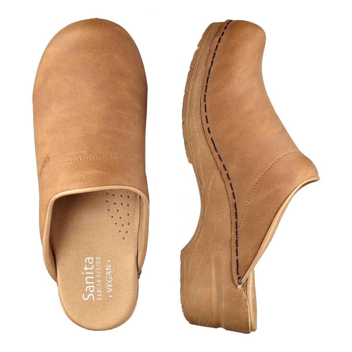 Sanita Original Segan Clogs Braun, Größe: 37, Holzclogs von Sanita