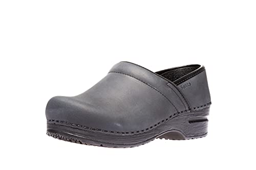 Sanita Prof. Oil | Professional geschlossener Clog | Original handgemacht für Damen | Anatomisch geformtes Fußbett mit weichem Schaum | Blau | 36 EU von Sanita