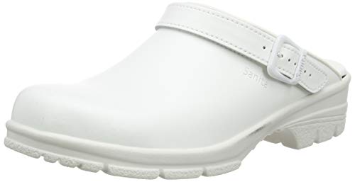 Sanita Workwear San-Duty Open-OB, Unisex-Erwachsene Clogs, Weiß (White 1), 45 EU von Sanita