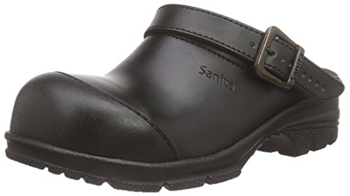 Sanita Workwear Damen San-Duty Open-SB Clogs, Schwarz (Black 2), 40 EU von Sanita