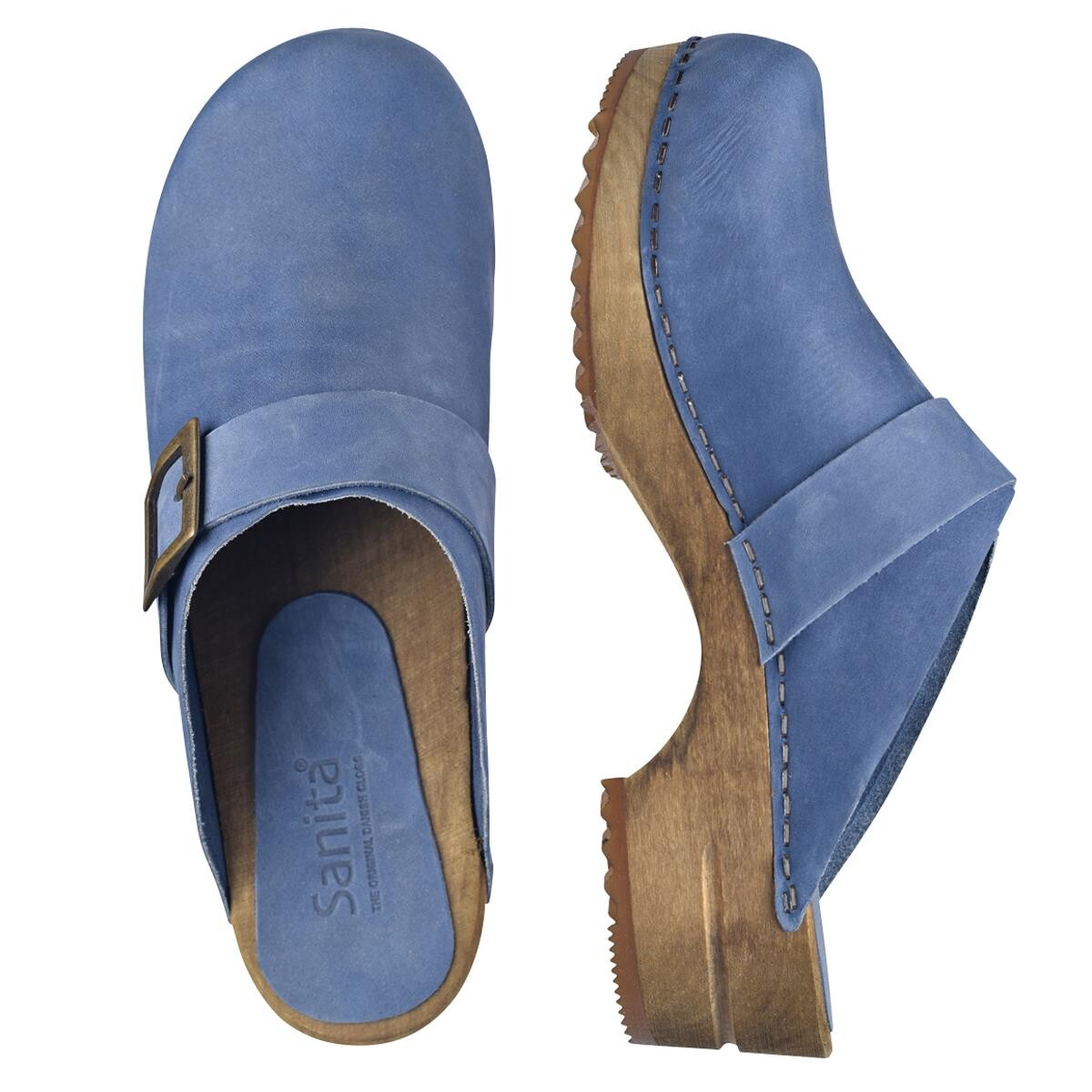 Sanita Urban Clogs Blau, Größe: 38, Damen, Holzclogs von Sanita