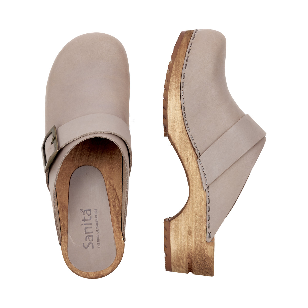 Sanita Urban Clogs Grau, Größe: 36, Damen, Holzclogs von Sanita