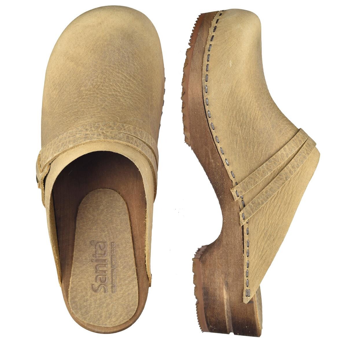 Sanita Ursana Clogs Beige, Größe: 35, Damen, Holzclogs von Sanita