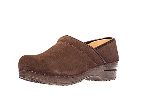 Sanita Vaiana | Professional geschlossener Clog | Original handgemacht für Damen | Anatomisch geformtes Fußbett mit weichem Schaum | Braun | 42 EU von Sanita