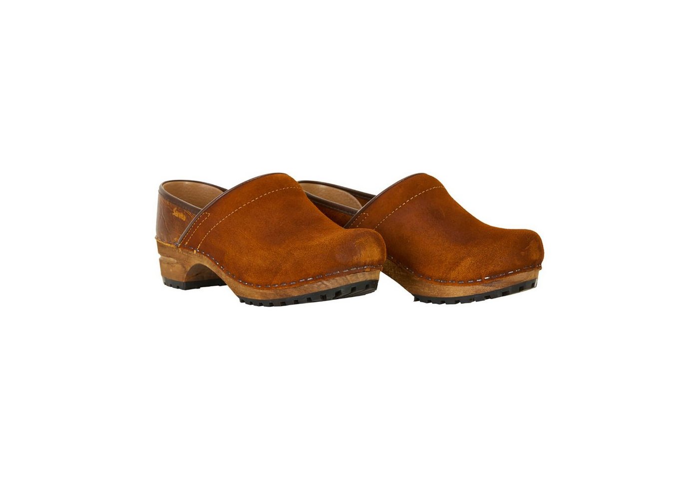 Sanita Wood-Nanna Closed Clog Cognac Sandale von Sanita