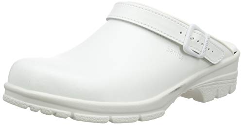 Sanita Workwear San-Duty Open-OB, Unisex-Erwachsene Clogs, Weiß (White 1), 37 EU von Sanita