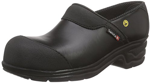 Sanita Workwear Unisex Safety Open-SB Clogs, Schwarz (Black 2), 40 EU von Sanita