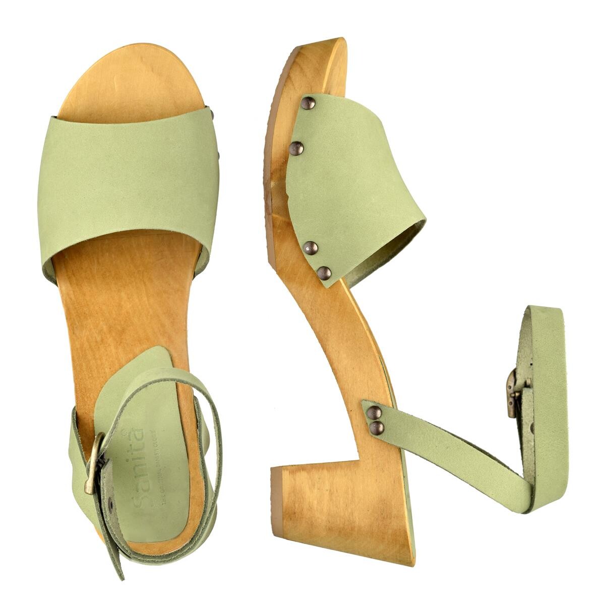 Sanita Yara Flex Sandal Grün, Größe: 36, Damen von Sanita