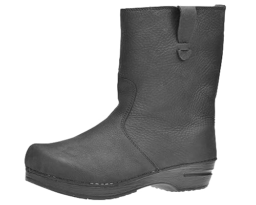 Sanita Yasmina Boot | Original handgemacht | Flexible Leder-Boot für Damen | Anatomisch geformtes Fußbett mit weichem Schaum | Nachhaltige Materialen | Schwarz | 40 EU von Sanita