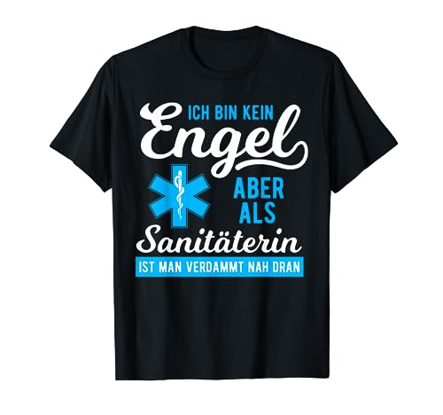 Rettungssanitäterin Sanitäter Damen Krankenwagen Sanitäterin T-Shirt von Sanitäter Kostüm Notfallsanitäterin Rettungsdienst