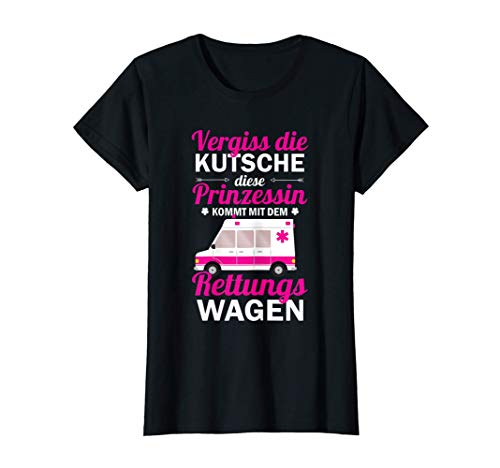 Damen Sanitäterin Notärztin Rettungsdienst Frauen Lustiger Spruch T-Shirt von Sanitäterin Geschenk Notarzt Rettungswagen
