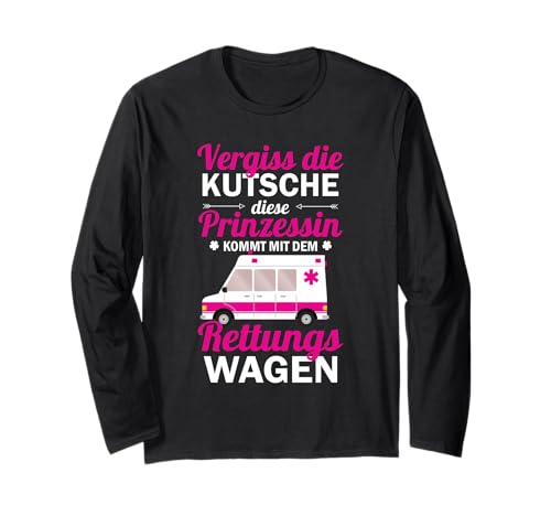 Sanitäterin Notärztin Rettungsdienst Frauen Lustiger Spruch Langarmshirt von Sanitäterin Geschenk Notarzt Rettungswagen