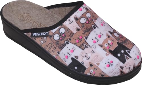 Sanital Light WARM HAUSSCHUHE IN FANTASIE VELVET - 174-38 von Sanital Light