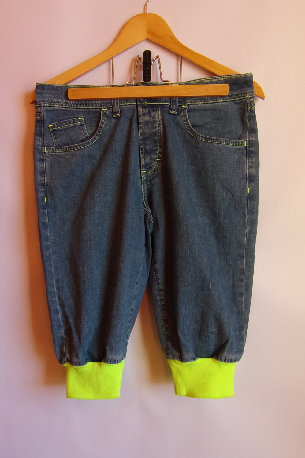 Blau Grün Shorts/Sommer Denim J. Rodino Urlaubsshorts/Freizeitshorts /Made in Italy/ High Waist Größe Eur 40 von SanittasVintage