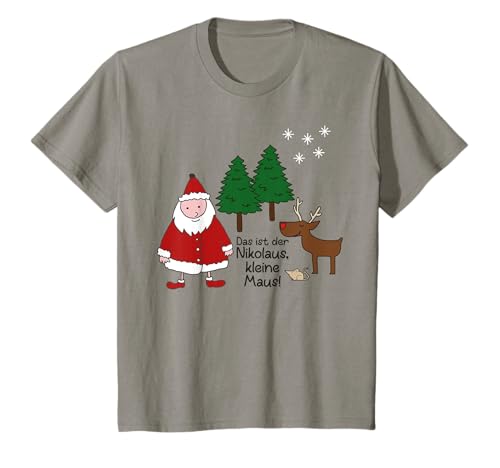 Kinder Das ist der Nikolaus kleine Maus Weihnachtsmann Rentier Reh T-Shirt Kinder Das ist der Nikolaus kleine Maus Weihnachtsmann Rentier Reh T-Shirt von Sankt Nikolaus Geschenkidee - Nikolaustag Geschenk