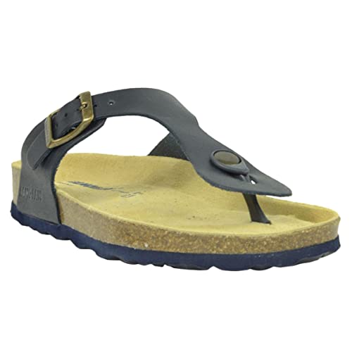 Sanosan Geneve Leather Black Womens Designer Thong Sandals 3 3 von Sanosan