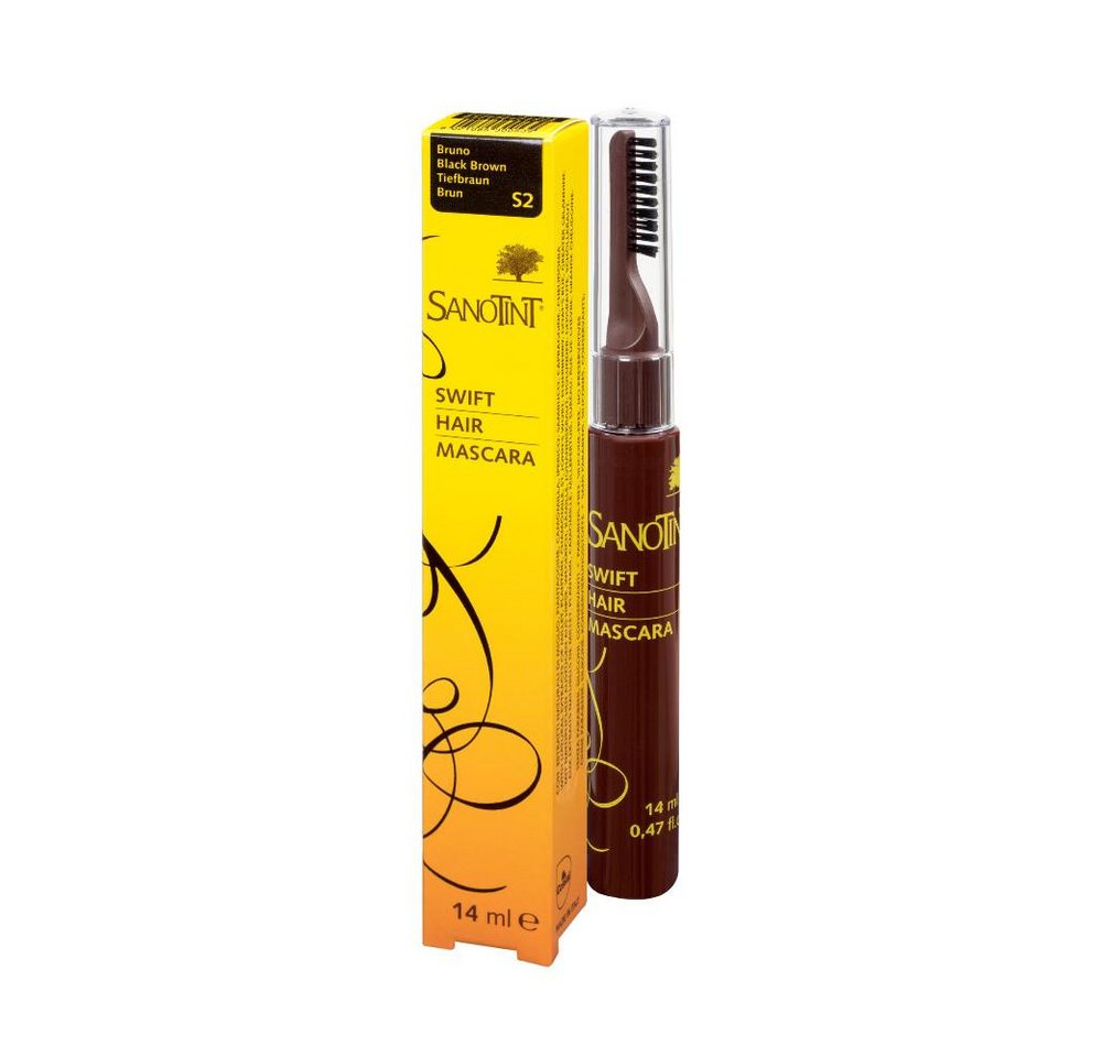 Sanotint Mascara Swift Hair Tiefbraun, 14 ml von Sanotint