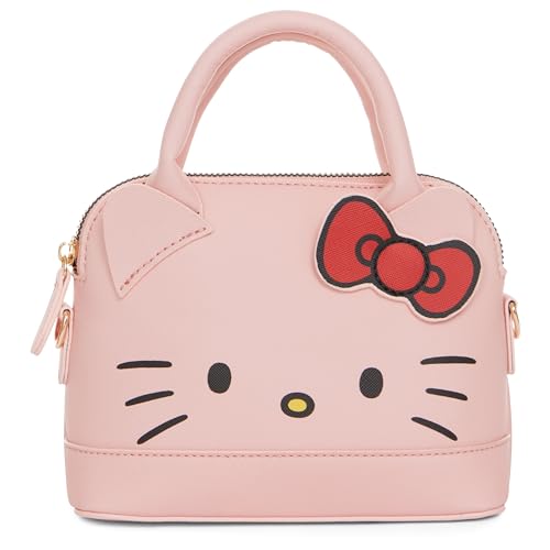 Hello Kitty Umhängetasche aus Leder, für Mädchen, Jungen, Teenager, Erwachsene, Hello Kitty, Kunstleder, Cosplay, Crossbody-Tasche, Pink, Einheitsgröße von Sanrio