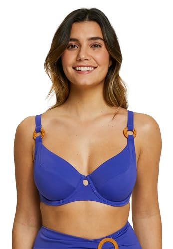 SANS COMPLEXE Damen Elevated Basics Hohen Badeanzug Mit Verstärkung, Erhöht, Spectrum Blue, 80C EU von Sans Complexe