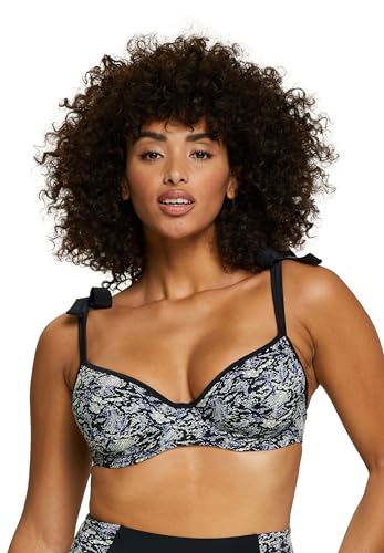 SANS COMPLEXE Women's at The World's Badeanzug mit Verstärkungen, am Ende der Welt, Black Animal Print, 100F, 85F von Sans Complexe