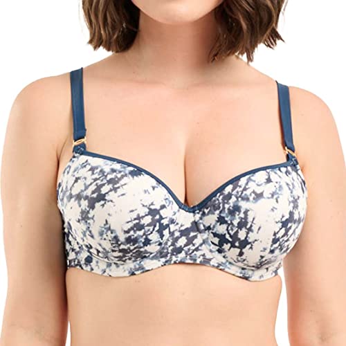 Sans Complexe Damen All In The Details Badeanzugoberteil mit Bügel, Tie & Dye Navy, 80C von Sans Complexe