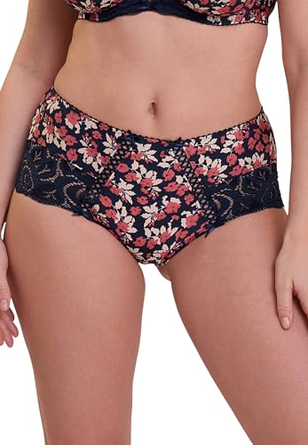 Sans Complexe Damen Amelie Print Boxer Briefs, Floral Print Marine & Red, 40-42 EU von Sans Complexe