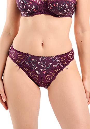 Sans Complexe Damen Amelie Print Slip, Imprime Floral Rouge/Violet, 38/40 von Sans Complexe