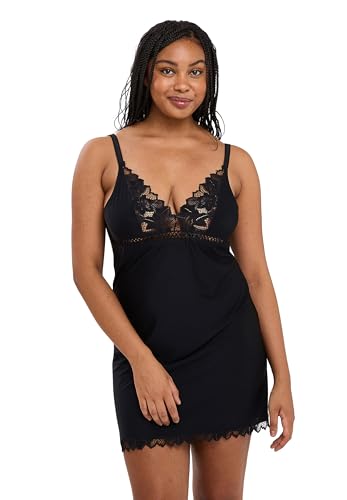 Sans Complexe Damen Arum 51564 Babydoll-Nachthemd, Schwarz, 48 von Sans Complexe
