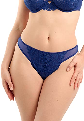 Sans Complexe Damen Attirance 30PAH11 G-String, Mazarinenblau, 40-44 von Sans Complexe