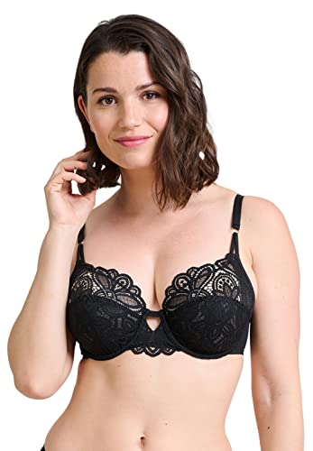 Sans Complexe Damen Attirance 73aah11 Bügel-BH, mit Körbchen, Schwarz, 80C von Sans Complexe